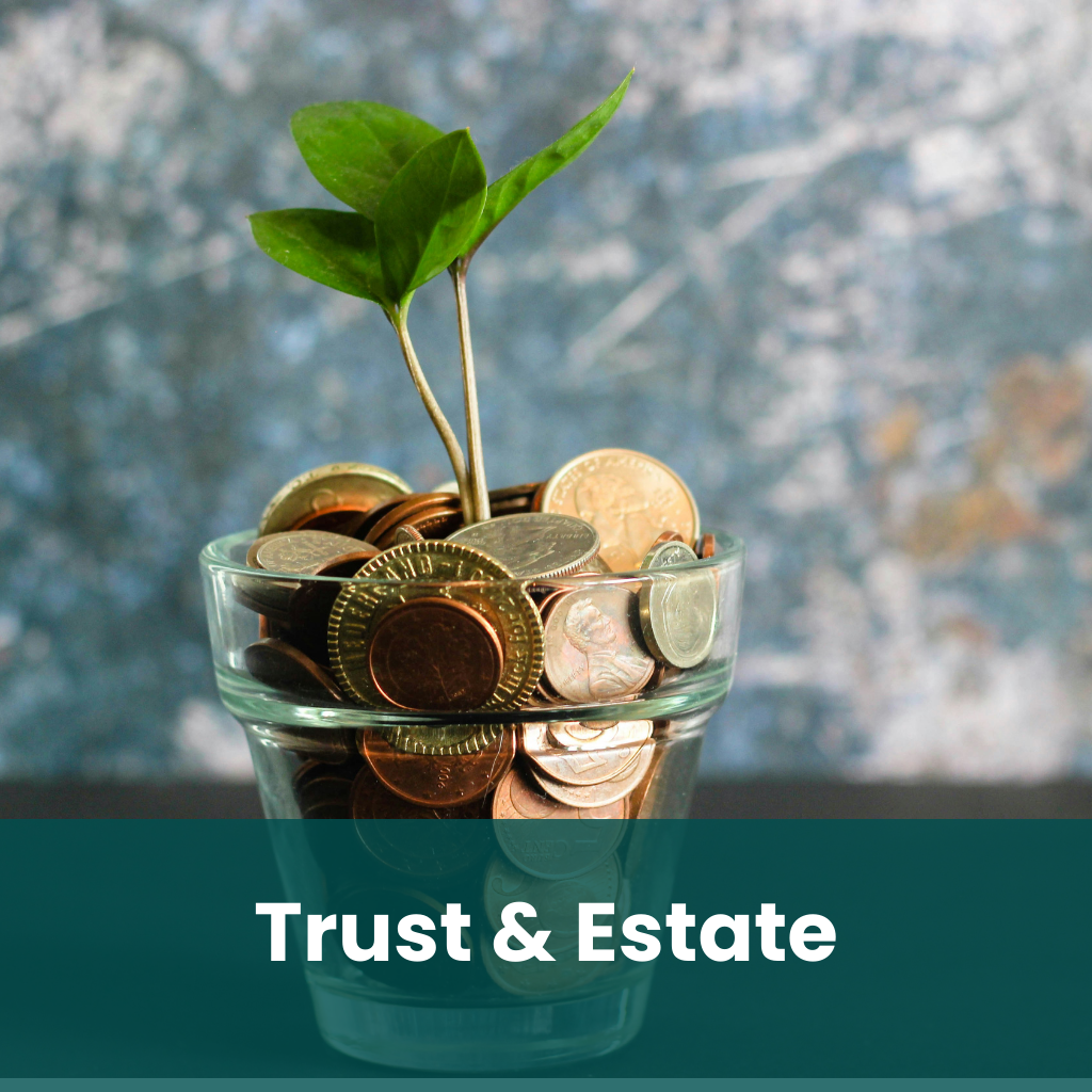 Accrulyn Illustration of Trust and Estate Industry showcasing a glass full of coins.
